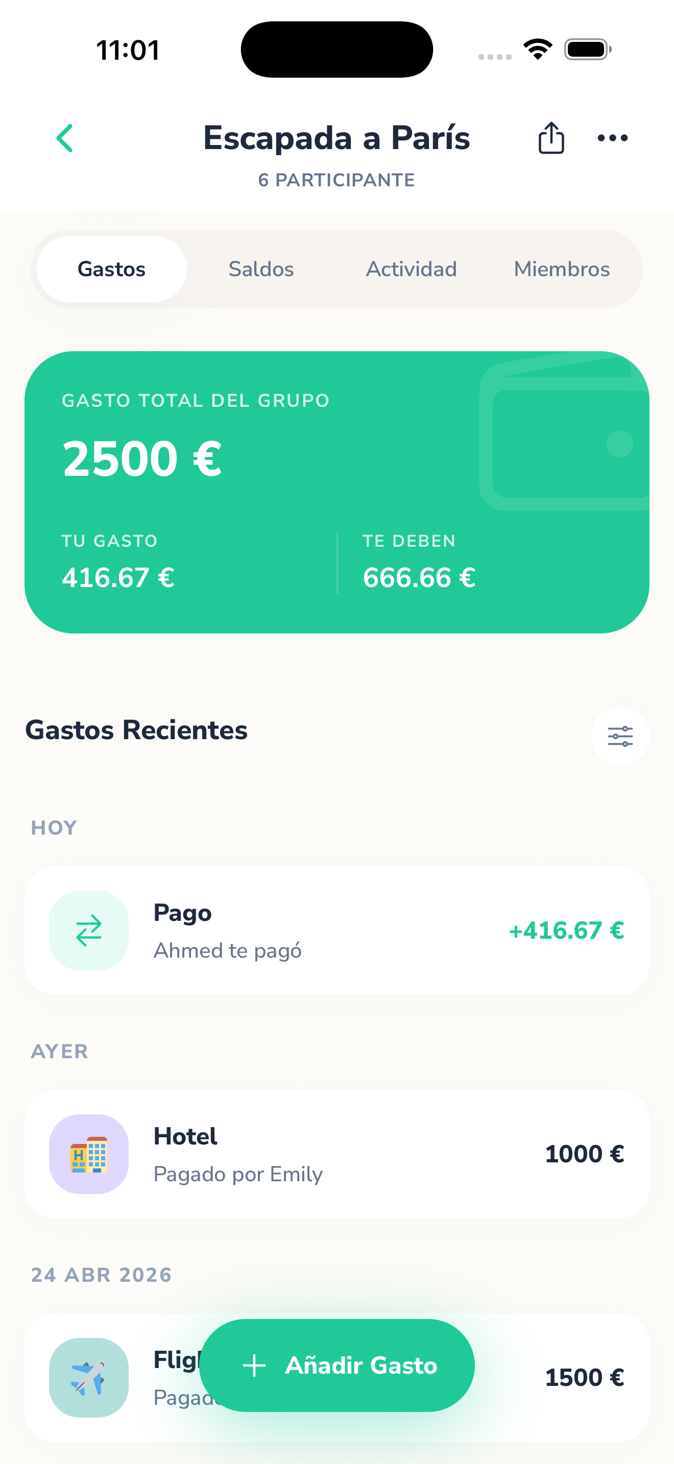 Añadir y Dividir